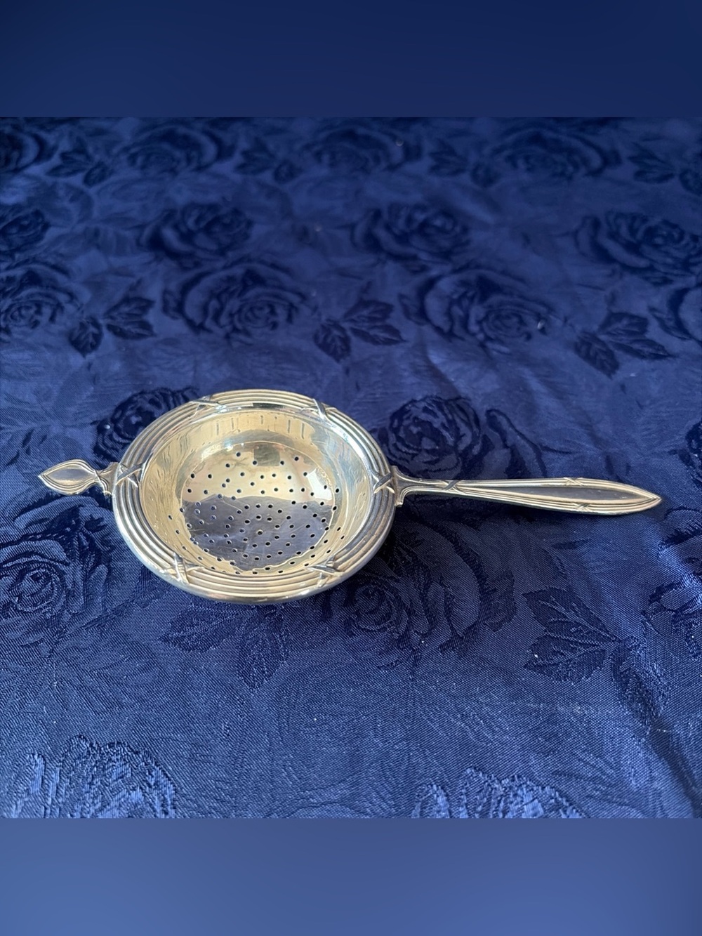 Frank M Whiting & Company Sterling Silver Spoon Strainer #4993